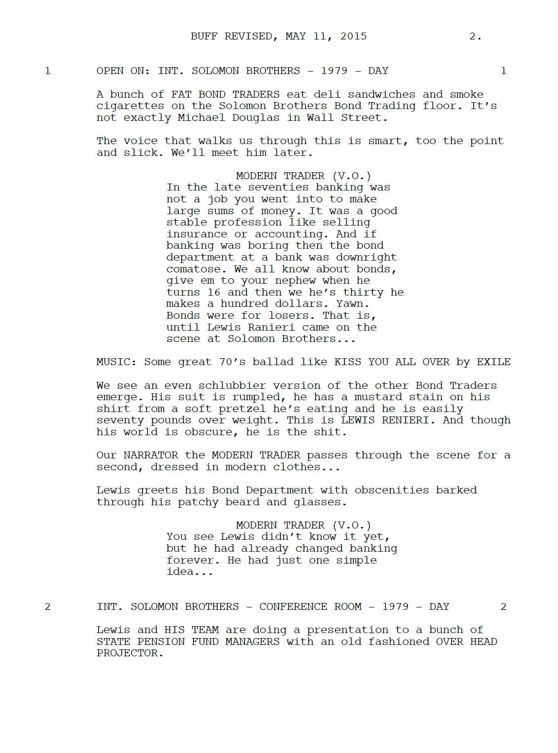 The Big Short Movie Script Screenplay Gift for Friends Birthday Gift for Movie Lovers Gift Idea Movie Memorabilia Customizable Print