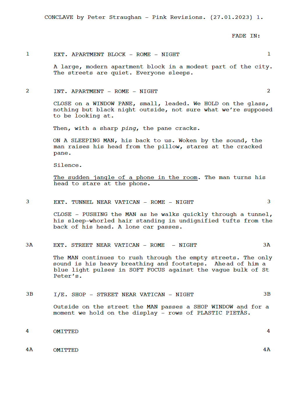 Conclave Movie Script Screenplay Gift for Film Buffs Gift for Movie Lovers Gift Idea Movie Memorabilia Gift for Friend Gift Ideas Gift