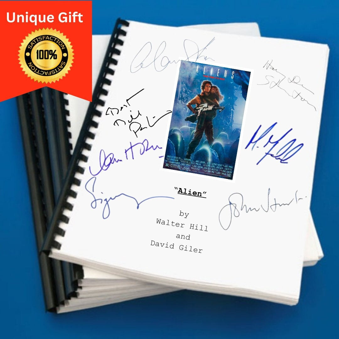 Aliens Movie Script Gift for Friends Screenplay Gift for Movie Lovers Memorabilia Movie Gift Ideas for Friends Movie Memorabilia Gift