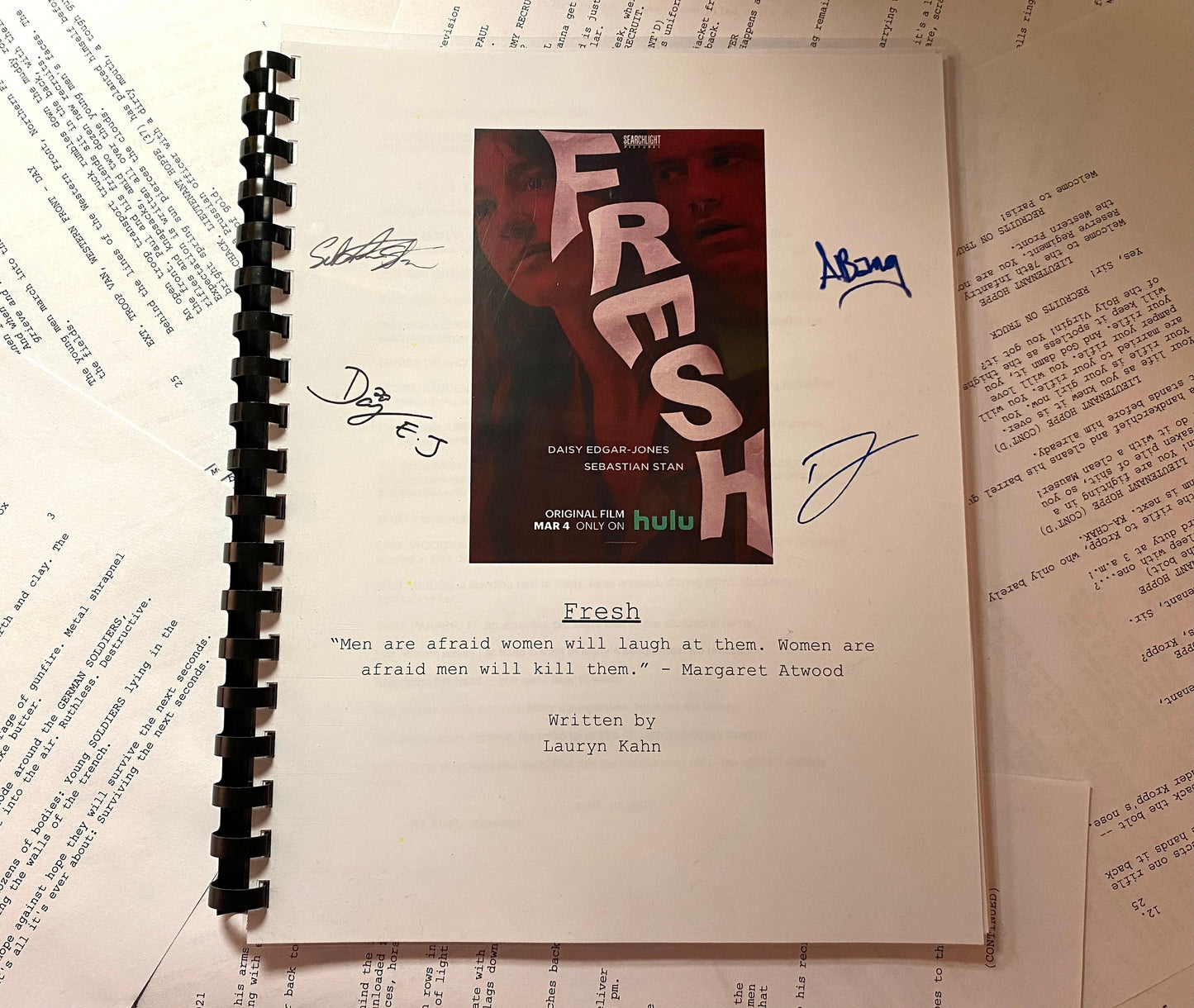 Fresh Movie Script Gift for Film Buffs Gift for Movie Lovers Gift Idea Film Memorabilia Gift for Friend Gift for Movie Lover