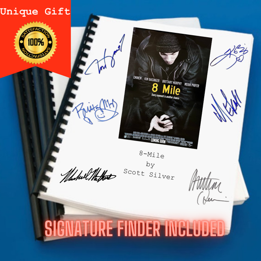 8-Mile Movie Script Screenplay Gift for Film Buffs Gift for Movie Lovers Gift Idea Movie Memorabilia Gift for Friend Gift Ideas Gift