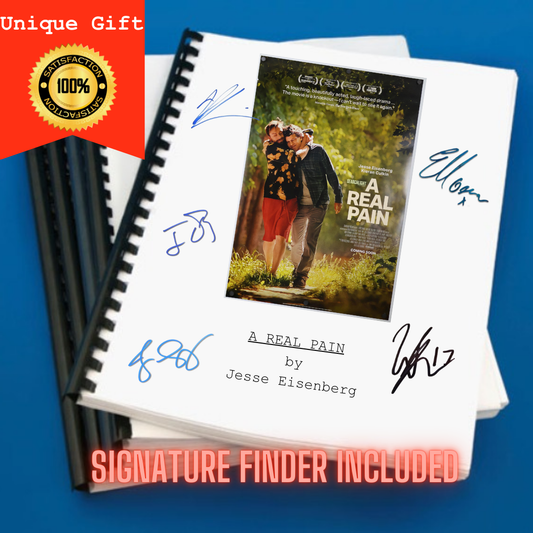 A Real Pain Movie Script Screenplay Gift for Film Buffs Gift for Movie Lovers Gift Idea Movie Memorabilia Gift for Friend Gift Ideas Gift