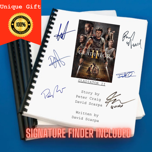 Gladiator II Movie Script Screenplay Gift for Film Buffs Gift for Movie Lovers Gift Idea Movie Memorabilia Gift for Friend Gift Ideas Gift