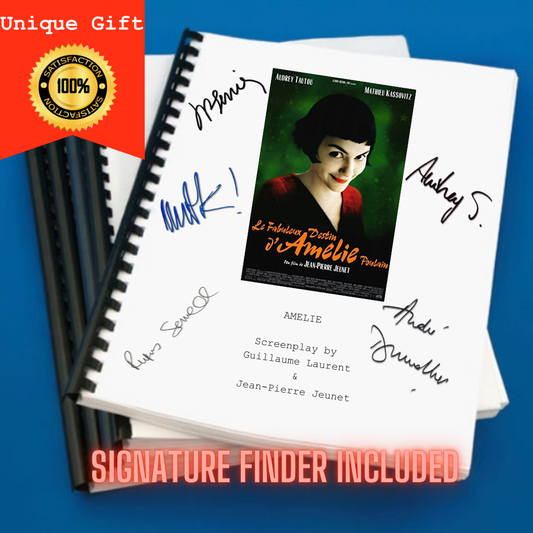 Amelie Movie Script Screenplay Gift for Film Buffs Gift for Movie Lovers Gift Idea Movie Memorabilia Gift for Friend Gift Ideas Gift