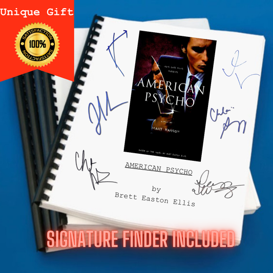 American Psycho Movie Script Screenplay Gift for Film Buffs Gift for Movie Lover Gift Idea Movie Memorabilia Gift for Friend Gift Ideas Gift