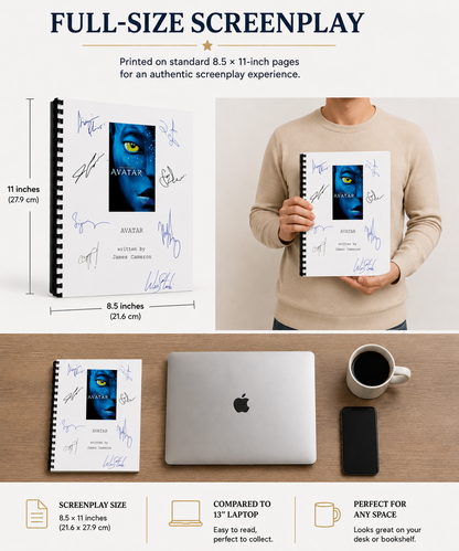Avatar Movie Script Screenplay Gift for Film Buffs Gift for Movie Lovers Gift Idea Movie Memorabilia Gift for Friend Gift Ideas Gifts Friend
