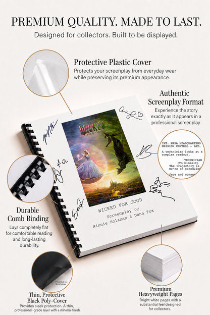 Wicked For Good Movie Script Screenplay Gift for Film Buffs Gift for Movie Lovers Gift Idea Movie Memorabilia Gift for Friend Gift Ideas