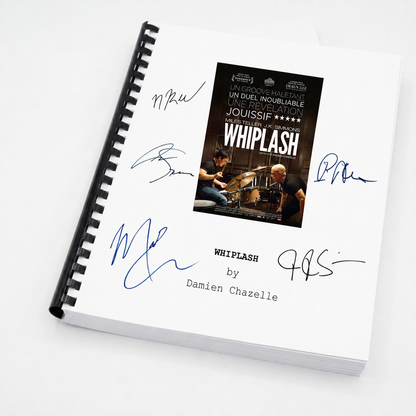 Whiplash Movie Script Gift for Film Buffs Gift for Movie Lovers Friends Gifts Memorabilia for Film Gift for Her Movie Script Art