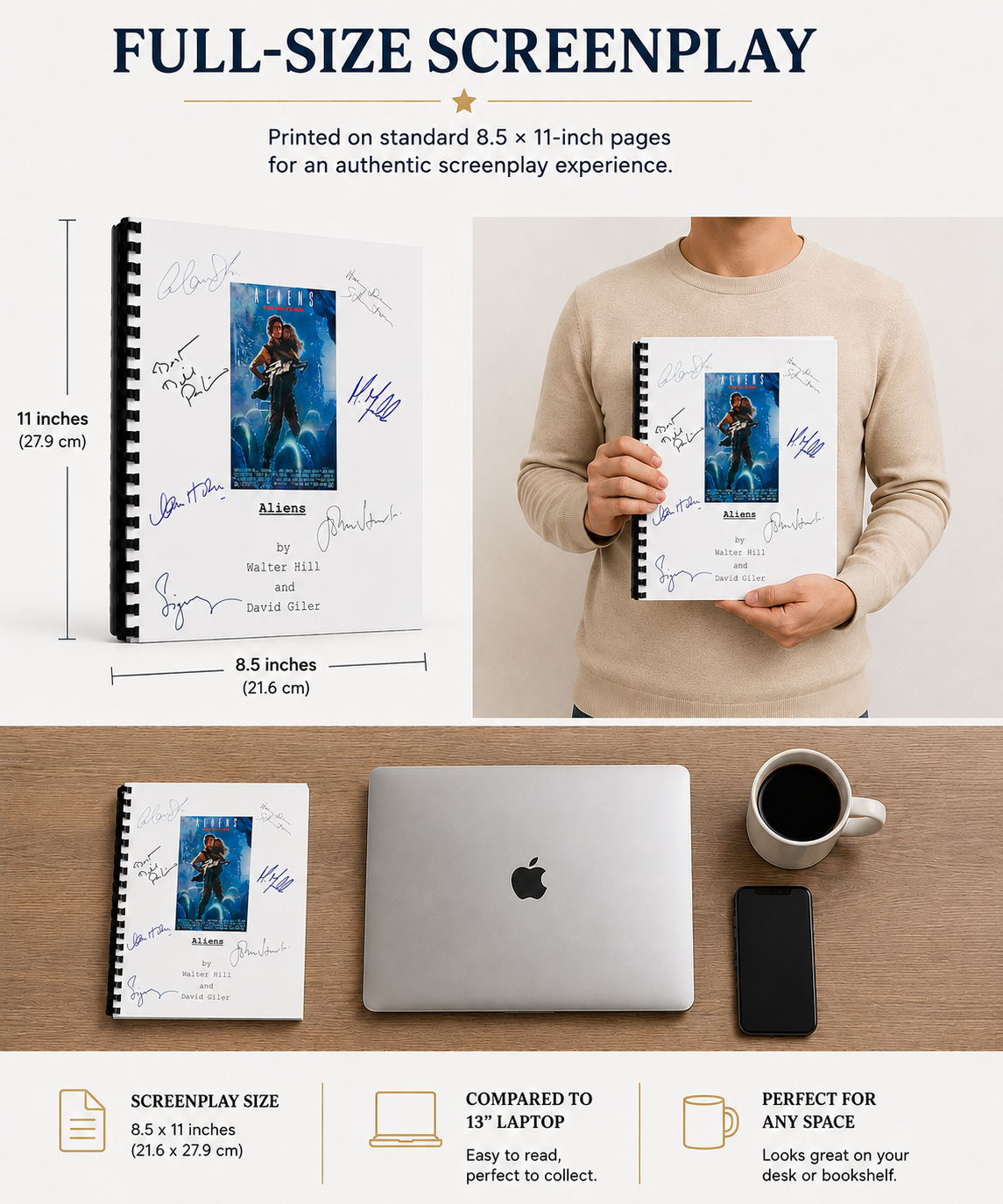 Aliens Movie Script Gift for Friends Screenplay Gift for Movie Lovers Memorabilia Movie Gift Ideas for Friends Movie Memorabilia Gift