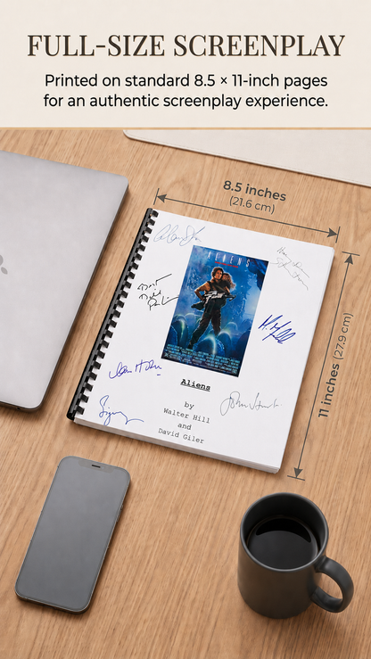 Aliens Movie Script Gift for Friends Screenplay Gift for Movie Lovers Memorabilia Movie Gift Ideas for Friends Movie Memorabilia Gift