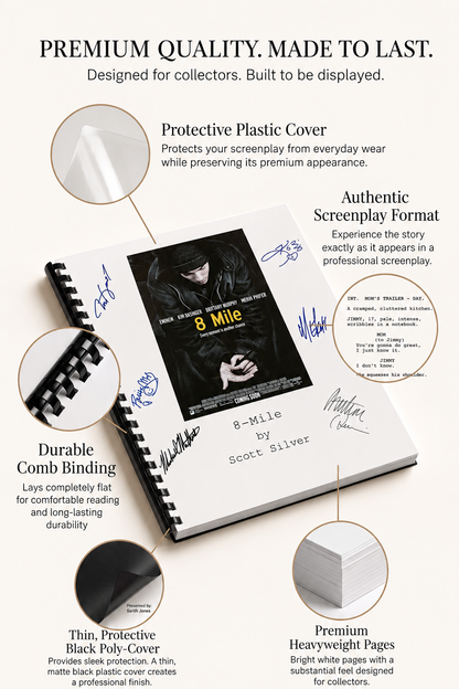 8-Mile Movie Script Screenplay Gift for Film Buffs Gift for Movie Lovers Gift Idea Movie Memorabilia Gift for Friend Gift Ideas Gift