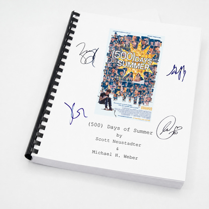 500 Days of Summer Movie Script Screenplay Gift for Friends Birthday Gift for Movie Lovers Gift Idea Movie Memorabilia Customizable Print