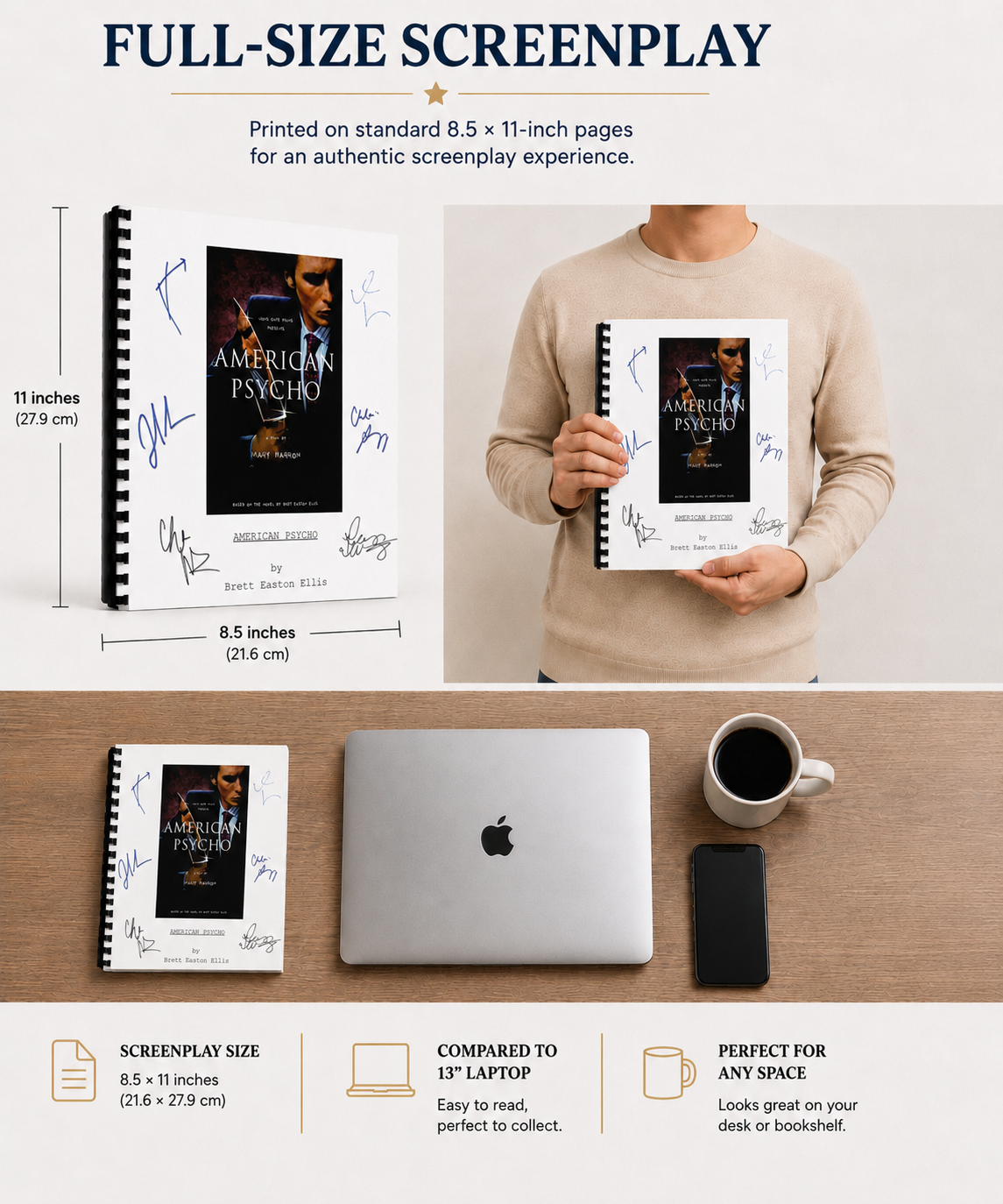 American Psycho Movie Script Screenplay Gift for Film Buffs Gift for Movie Lover Gift Idea Movie Memorabilia Gift for Friend Gift Ideas Gift