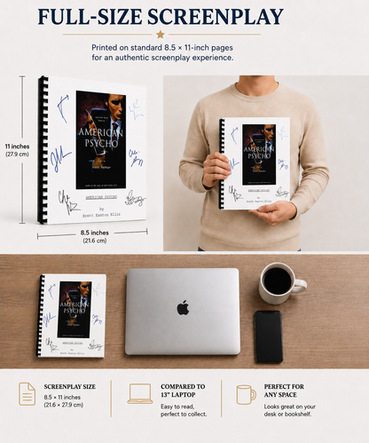 American Psycho Movie Script Screenplay Gift for Film Buffs Gift for Movie Lover Gift Idea Movie Memorabilia Gift for Friend Gift Ideas Gift