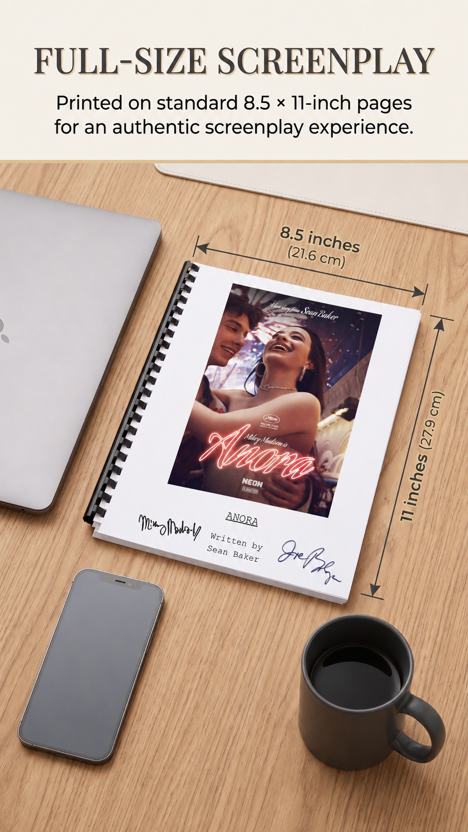 Anora Movie Script Screenplay Gift for Film Buffs Gift for Movie Lovers Gift Idea Movie Memorabilia Gift for Friend Gift Ideas Gift