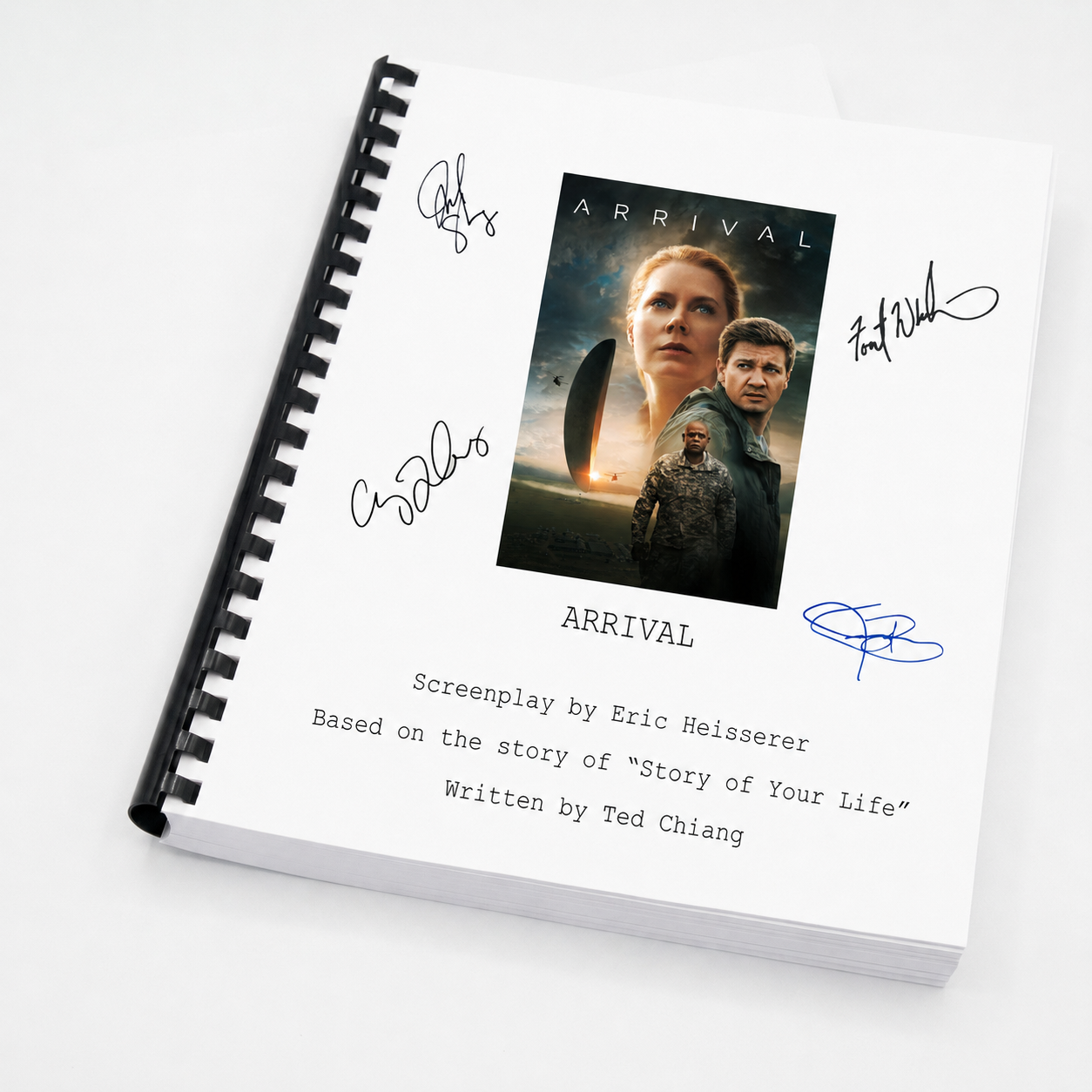 Arrival Movie Script Gift for Friends Screenplay Gift for Movie Lovers Memorabilia Movie Gift Ideas for Friends Movie Memorabilia Gift