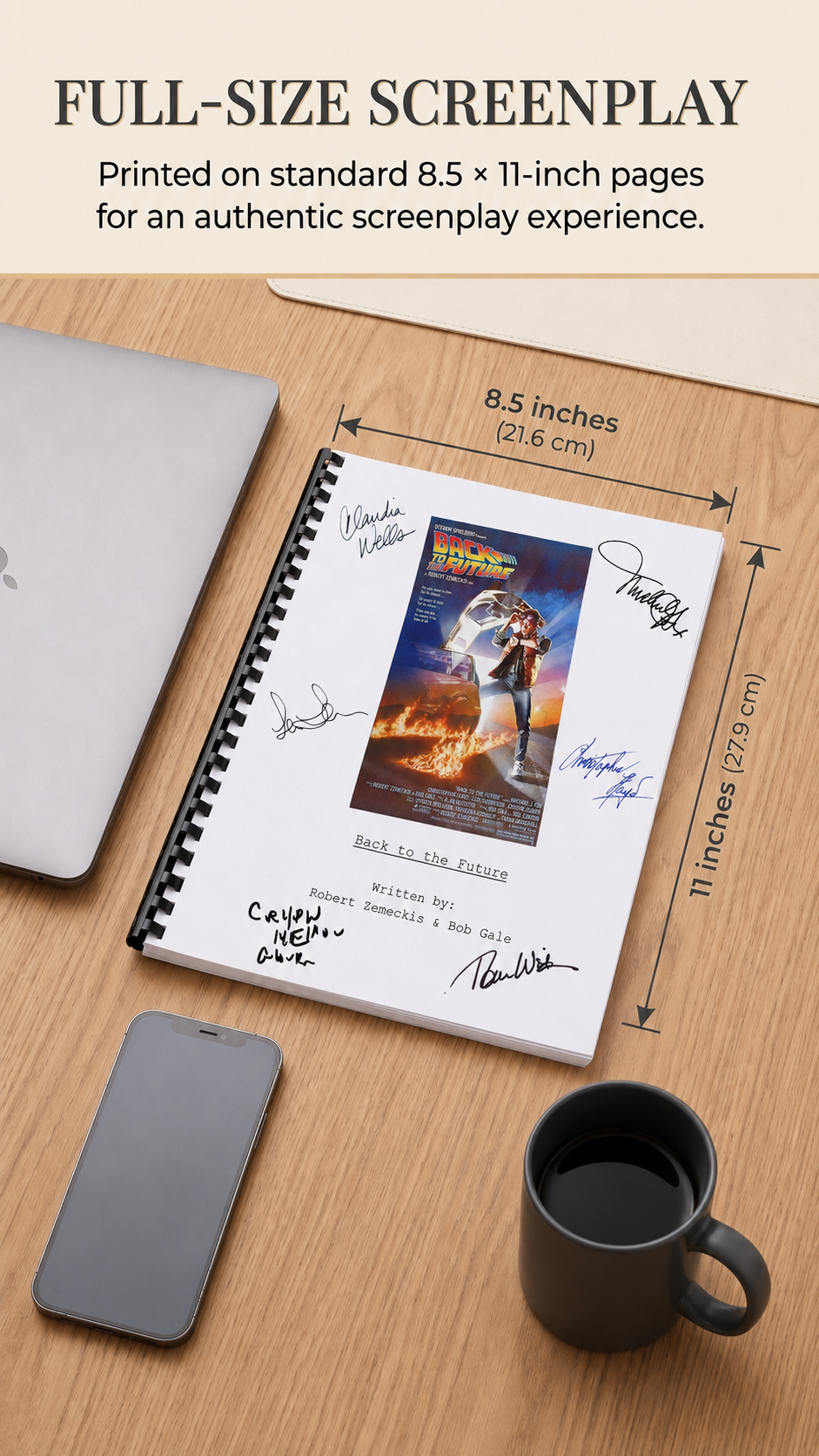 Back to the Future I Movie Script Gift for Friends Screenplay Gift for Movie Lovers Memorabilia Movie Gift Ideas for Friends Movie