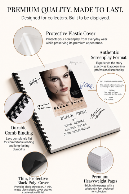 Black Swan Movie Script Screenplay Gift for Film Buffs Gift for Movie Lovers Gift Idea Movie Memorabilia Gift for Friend Gift Ideas Gifts