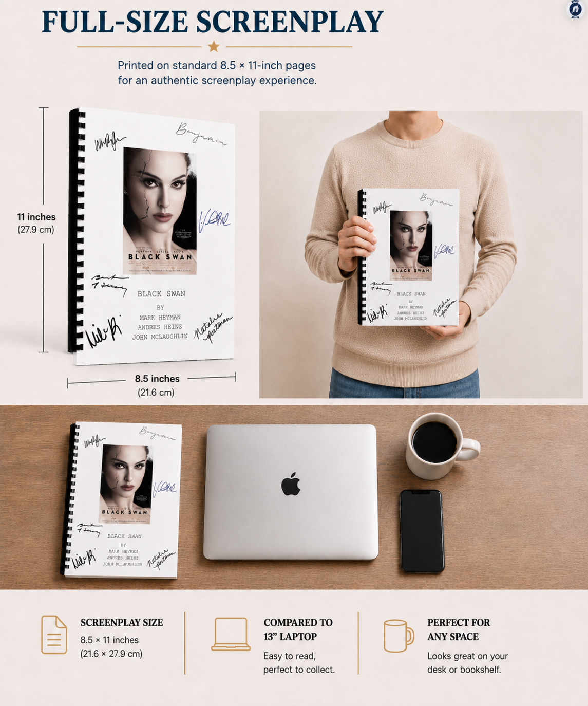 Black Swan Movie Script Screenplay Gift for Film Buffs Gift for Movie Lovers Gift Idea Movie Memorabilia Gift for Friend Gift Ideas Gifts