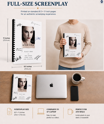 Black Swan Movie Script Screenplay Gift for Film Buffs Gift for Movie Lovers Gift Idea Movie Memorabilia Gift for Friend Gift Ideas Gifts