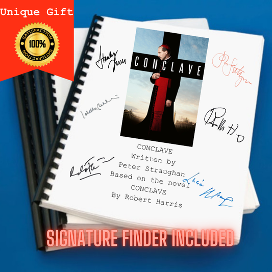 Conclave Movie Script Screenplay Gift for Film Buffs Gift for Movie Lovers Gift Idea Movie Memorabilia Gift for Friend Gift Ideas Gift