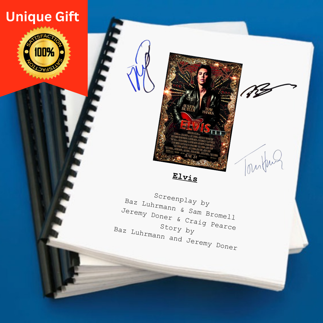 Elvis Movie Script Gift for Friends Screenplay Gift for Movie Lovers Memorabilia Movie Gift Ideas for Friends Movie Memorabilia Gift
