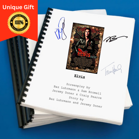 Elvis Movie Script Gift for Friends Screenplay Gift for Movie Lovers Memorabilia Movie Gift Ideas for Friends Movie Memorabilia Gift