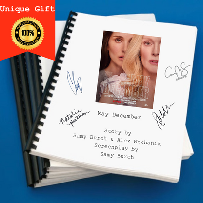 May December Movie Script Screenplay Gift for Film Buffs Gift for Movie Lovers Gift Idea Movie Memorabilia Gift for Friend Gift Ideas Gifts