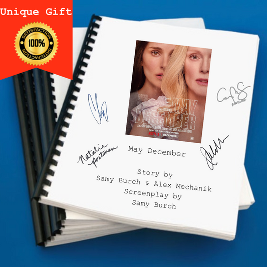 May December Movie Script Screenplay Gift for Film Buffs Gift for Movie Lovers Gift Idea Movie Memorabilia Gift for Friend Gift Ideas Gifts