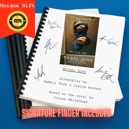 Nickel Boys Movie Script Screenplay Gift for Film Buffs Gift for Movie Lovers Gift Idea Movie Memorabilia Gift for Friend Gift Ideas Gift