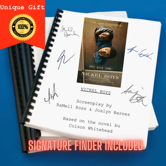 Nickel Boys Movie Script Screenplay Gift for Film Buffs Gift for Movie Lovers Gift Idea Movie Memorabilia Gift for Friend Gift Ideas Gift