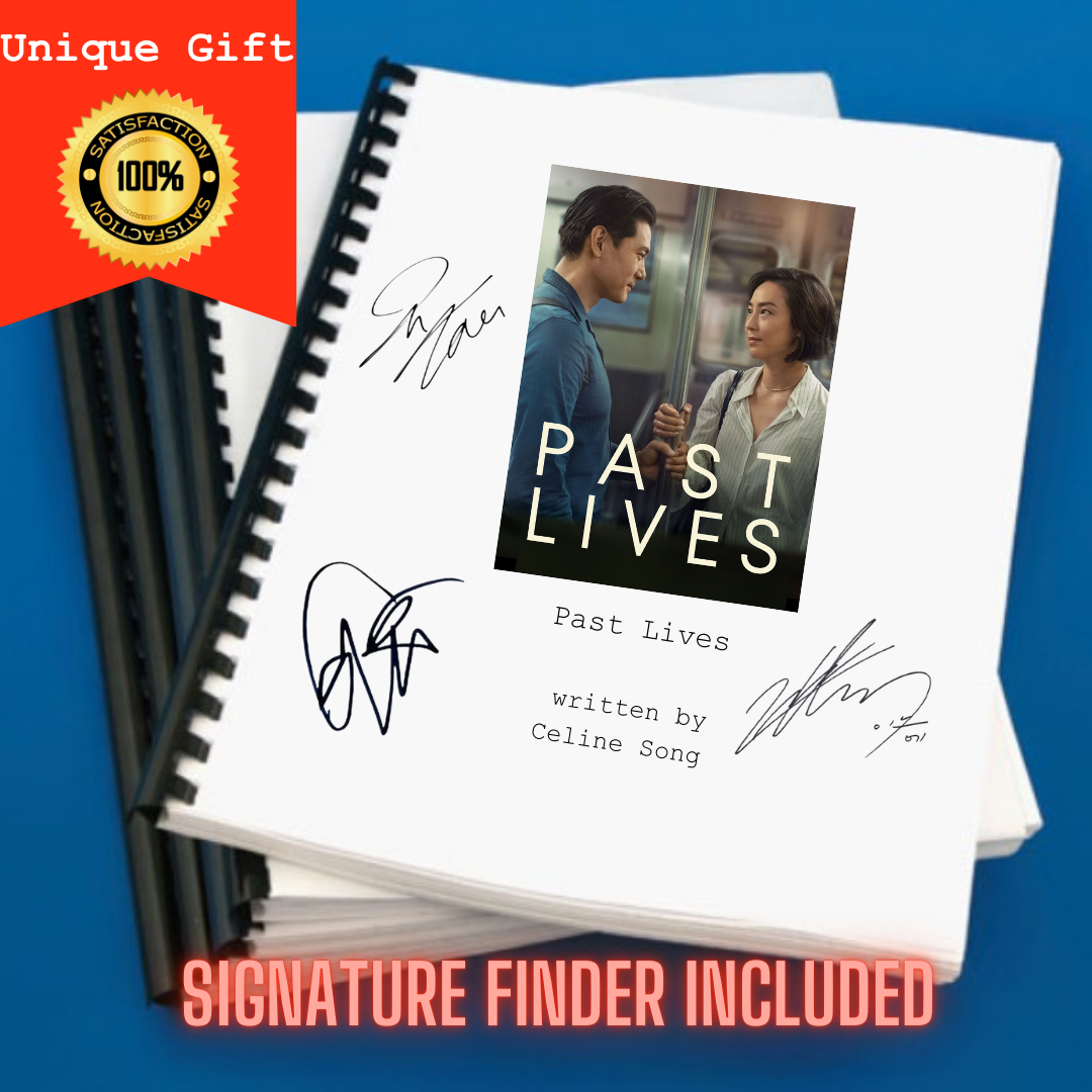 Past Lives Movie Script Screenplay Gift for Film Buffs Gift for Movie Lovers Gift Idea Movie Memorabilia Gift for Friend Gift Ideas Gifts