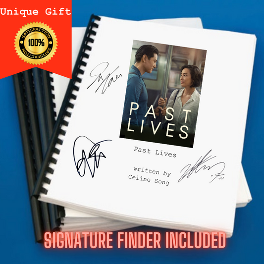 Past Lives Movie Script Screenplay Gift for Film Buffs Gift for Movie Lovers Gift Idea Movie Memorabilia Gift for Friend Gift Ideas Gifts