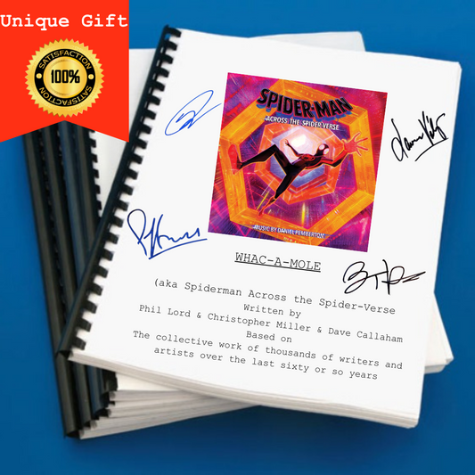 Spiderman Across the Spider-Verse Movie Script Screenplay Gift for Film Buffs Gift for Movie Lovers Gift Idea Movie Memorabilia Gift Ideas