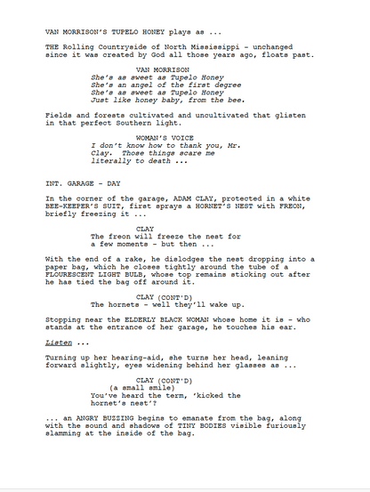 The Beekeeper Movie Script Screenplay Gift for Film Buffs Gift for Movie Lovers Gift Idea Movie Memorabilia Gift for Friend Gift Ideas