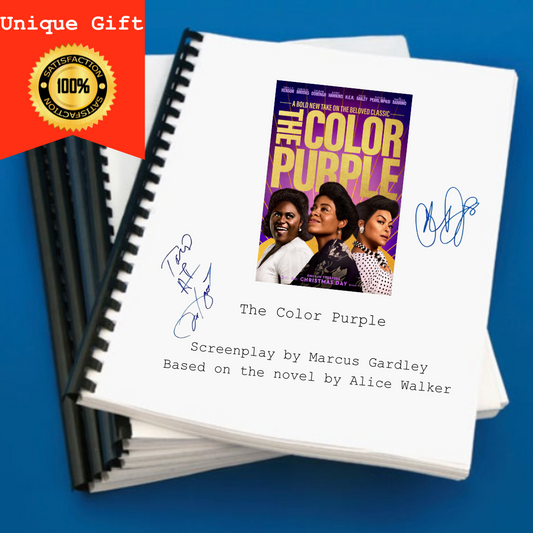 The Color Purple Movie Script Screenplay Gift for Film Buffs Gift for Movie Lovers Gift Idea Movie Memorabilia Gift for Friend Gift Ideas