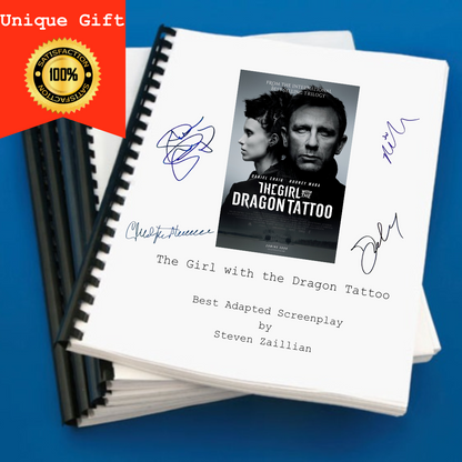The Girl with the Dragon Tattoo Movie Script Screenplay Gift for Film Buffs Gift for Movie Lovers Gift Idea Movie Memorabilia Gift Ideas