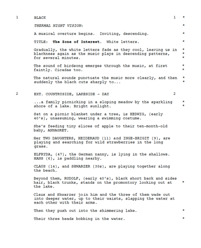 The Zone of Interest Movie Script Screenplay Gift for Film Buffs Gift for Movie Lovers Gift Idea Movie Memorabilia Gift for Friend Gift Idea