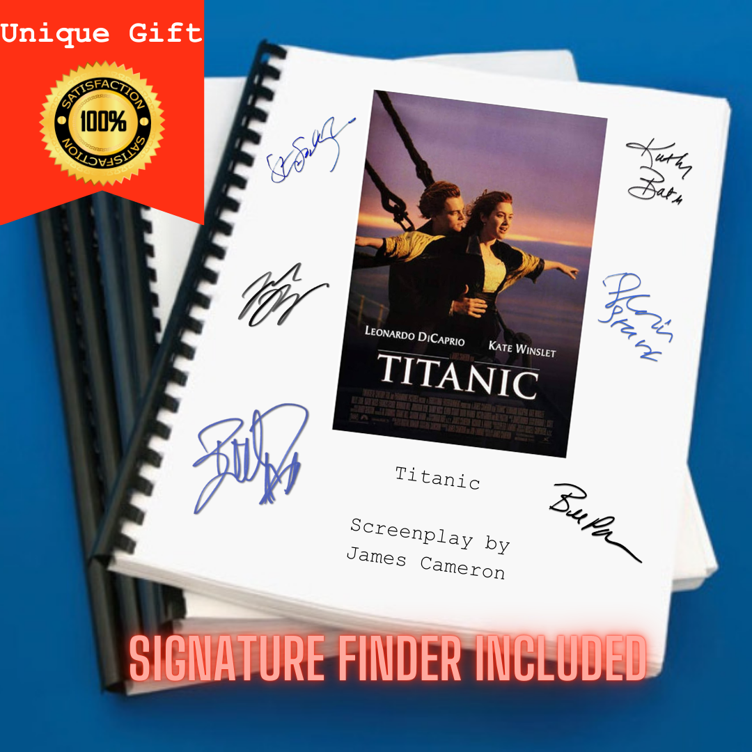 Titanic Movie Script Screenplay Gift for Film Buffs Gift for Movie Lovers Gift Idea Movie Memorabilia Gift for Friend Gift Ideas Gifts