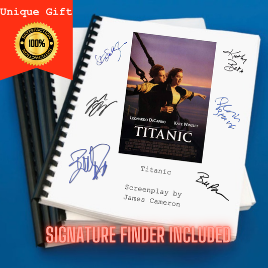 Titanic Movie Script Screenplay Gift for Film Buffs Gift for Movie Lovers Gift Idea Movie Memorabilia Gift for Friend Gift Ideas Gifts