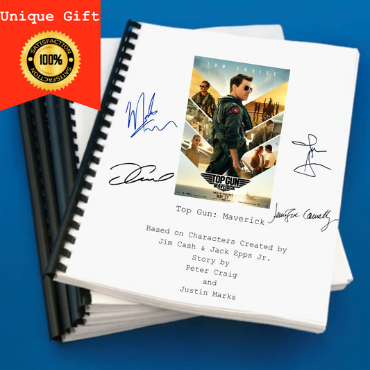 Top Gun: Maverick Movie Script Screenplay Gift for Film Buffs Gift for Movie Lovers Gift Idea Movie Memorabilia Gift for Friend Gift Ideas
