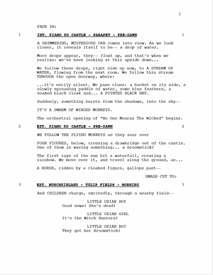 Wicked (2024) Movie Script Screenplay Gift for Film Buffs Gift for Movie Lovers Gift Idea Movie Memorabilia Gift for Friend Gift Ideas Gift