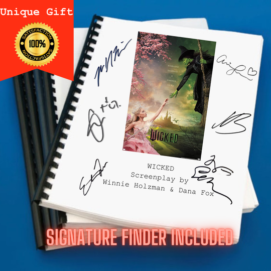 Wicked (2024) Movie Script Screenplay Gift for Film Buffs Gift for Movie Lovers Gift Idea Movie Memorabilia Gift for Friend Gift Ideas Gift