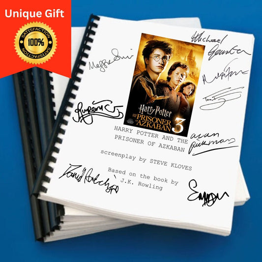 Harry Potter Prisoner of Azkaban Movie Script Gift for Friends Screenplay Gift for Movie Lovers Memorabilia Movie Gift Ideas Movies