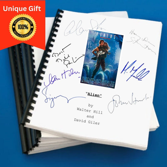 Aliens Movie Script Gift for Friends Screenplay Gift for Movie Lovers Memorabilia Movie Gift Ideas for Friends Movie Memorabilia Gift