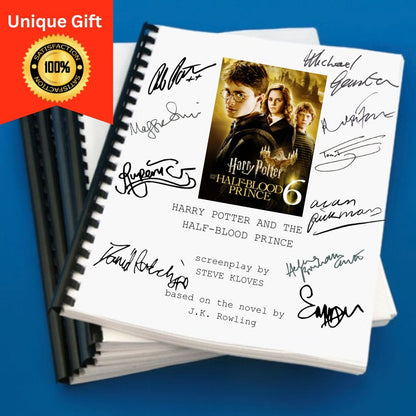 Harry Potter and the Half-Blood Prince Movie Script Gift for Friends Screenplay Gift for Movie Lovers Memorabilia Movie Gift Ideas