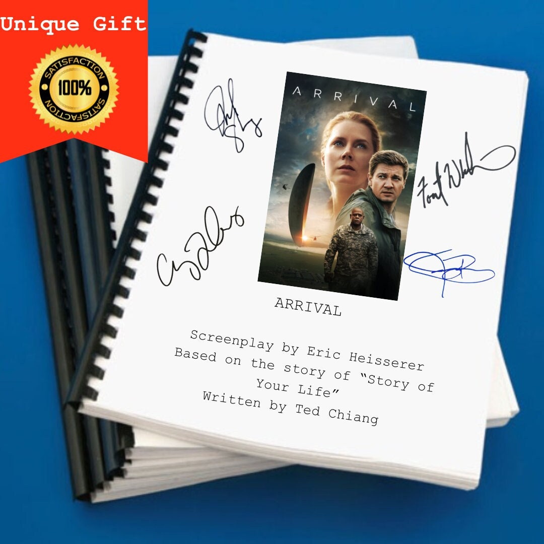 Arrival Movie Script Gift for Friends Screenplay Gift for Movie Lovers Memorabilia Movie Gift Ideas for Friends Movie Memorabilia Gift