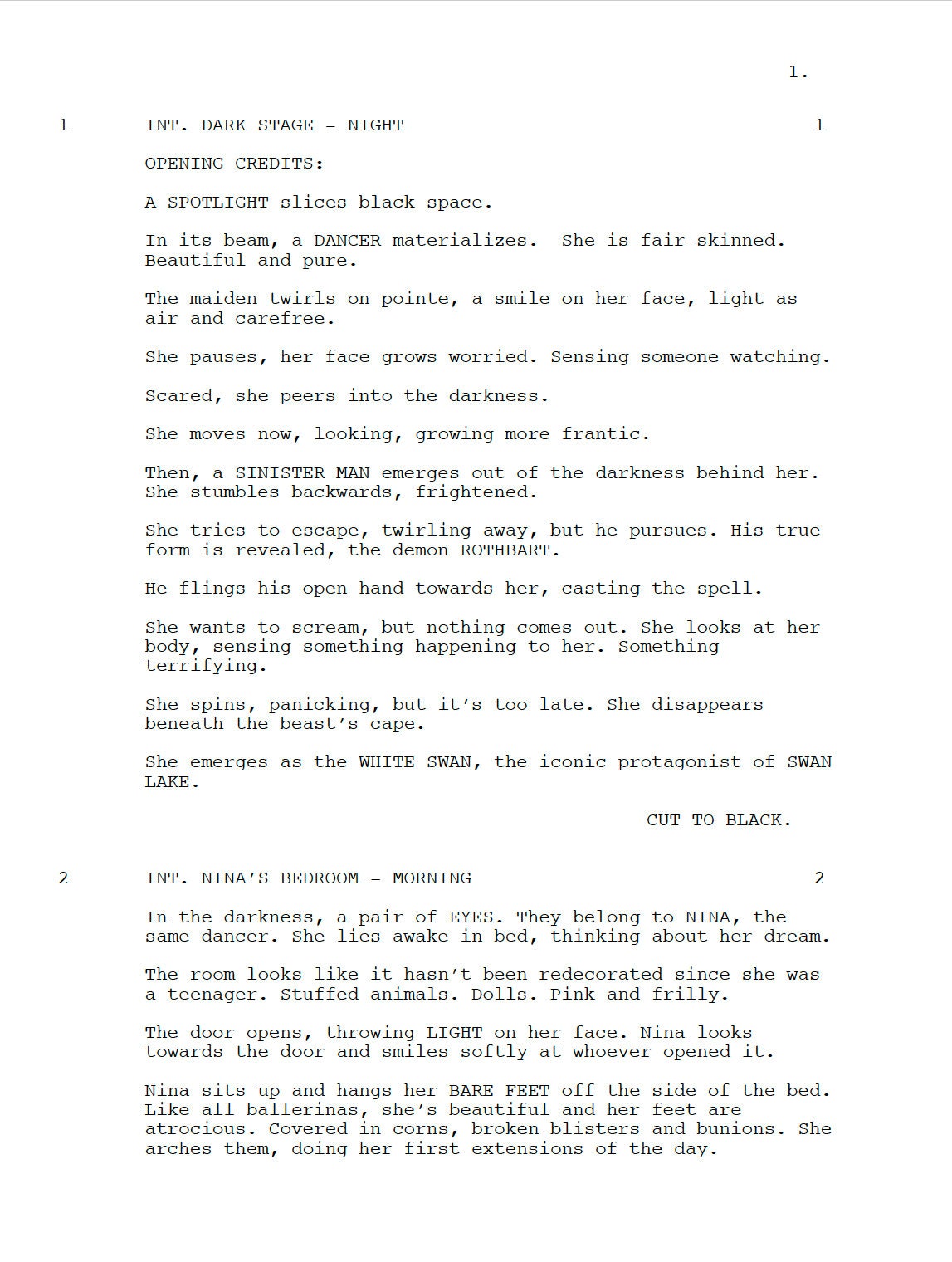 Black Swan Movie Script Screenplay Gift for Film Buffs Gift for Movie Lovers Gift Idea Movie Memorabilia Gift for Friend Gift Ideas Gifts