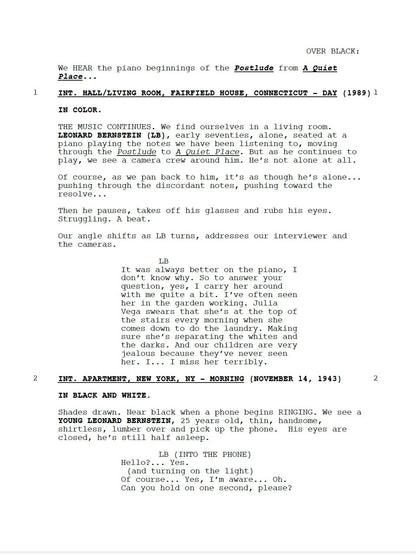 Maestro Movie Script Screenplay Gift for Film Buffs Gift for Movie Lovers Gift Idea Movie Memorabilia Gift for Friend Gift Ideas Gifts