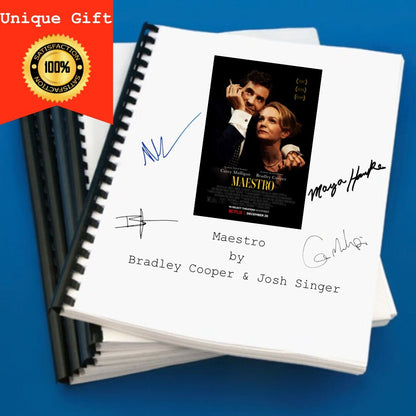 Maestro Movie Script Screenplay Gift for Film Buffs Gift for Movie Lovers Gift Idea Movie Memorabilia Gift for Friend Gift Ideas Gifts